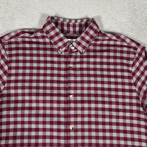 Mizzen Main Shirt Mens 2XL XXL Trim Fit Performance Long Sleeve Button Up Dress - Picture 3 of 11